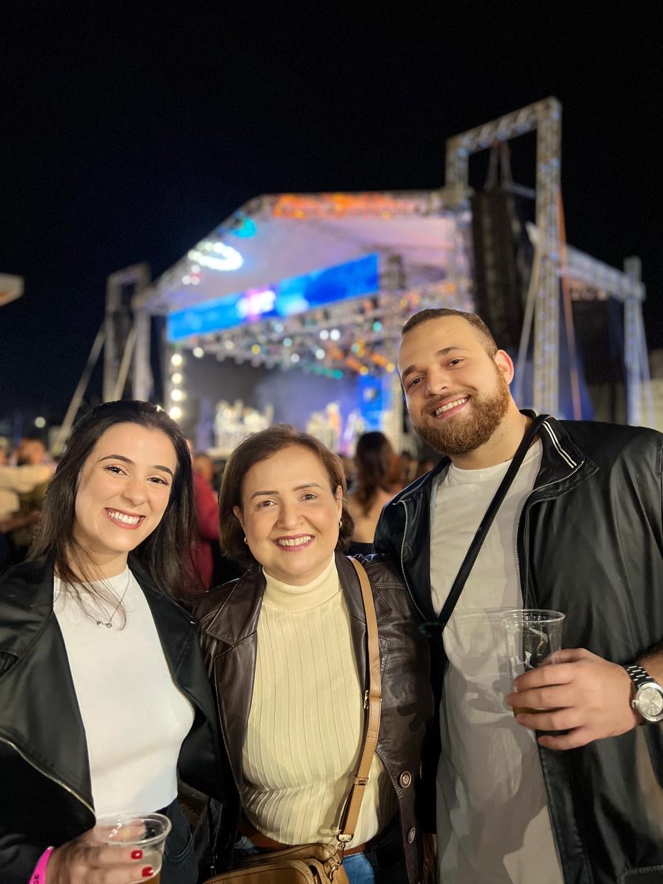 No show com a mãe